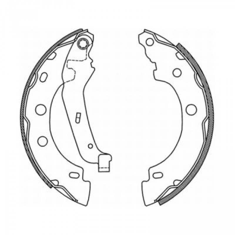 ABE C0R013ABE Sada brzdových čelistí pro