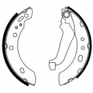 ABE C01043ABE Kit ganasce freno per