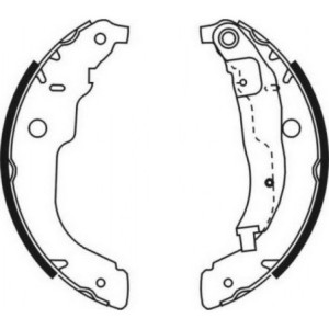 ABE C0P033ABE Kit ganasce freno per