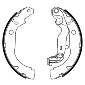 ABE C0R033ABE Brake Shoe Set for