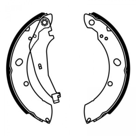 ABE C0Y009ABE Brake Shoe Set for