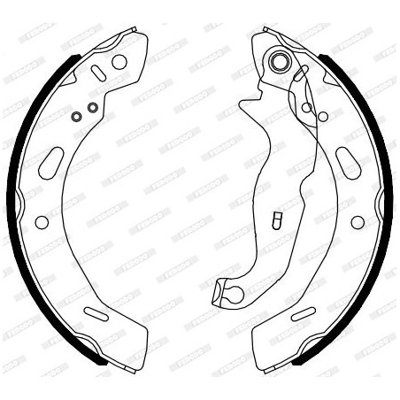 FERODO FSB4080 Kit ganasce freno per