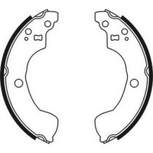 ABE C01051ABE Kit ganasce freno per