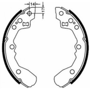 ABE C00304ABE Brake Shoe Set for