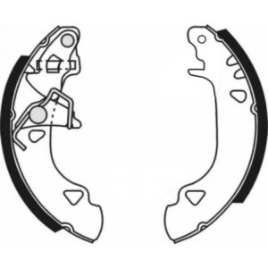 ABE C0F009ABE Jeu de mâchoires de frein pour