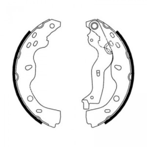 ABE C08024ABE Brake Shoe Set for