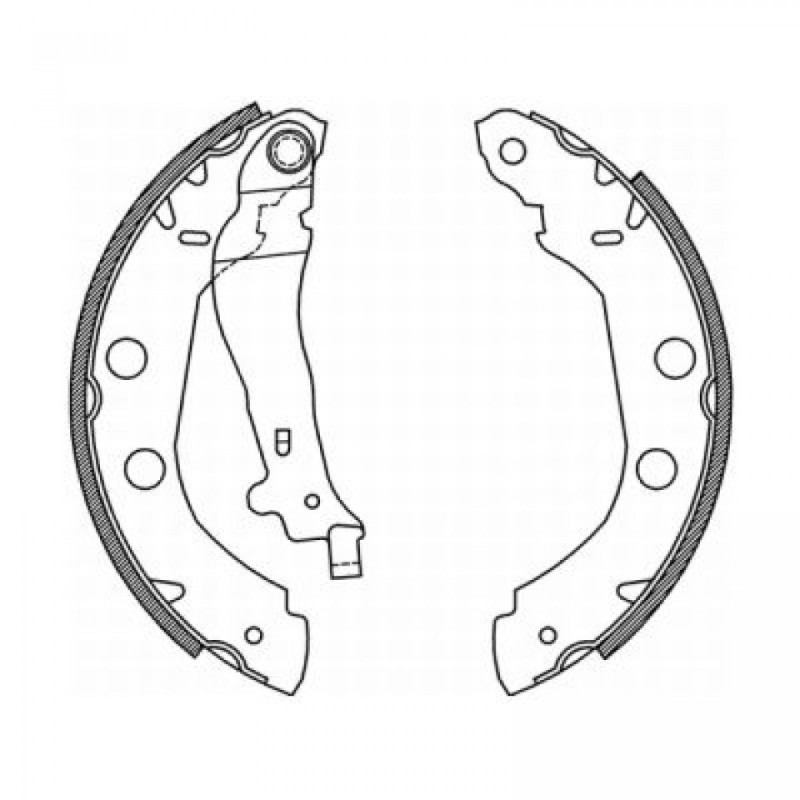 ABE C01002ABE Kit ganasce freno per