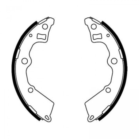 ABE C00321ABE Sada brzdových čelistí pro