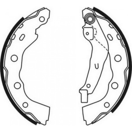 ABE C05059ABE Brake Shoe Set for