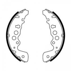 ABE C08018ABE Sada brzdových čeľustí pre