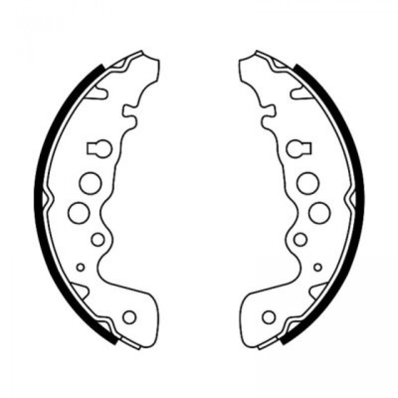ABE C08018ABE Brake Shoe Set for