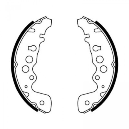 ABE C08018ABE Brake Shoe Set for