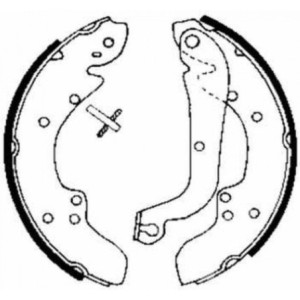 ABE C0P020ABE Sada brzdových čeľustí pre