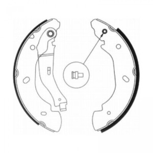 ABE C0G051ABE Juego de zapatas de frenos para
