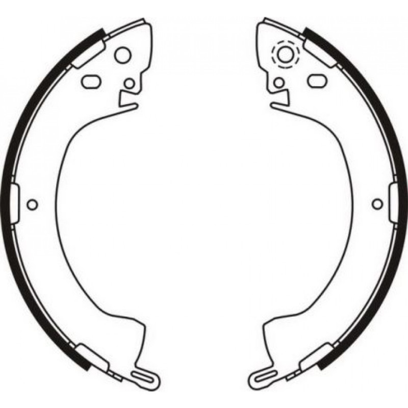 ABE C05001ABE Brake Shoe Set for