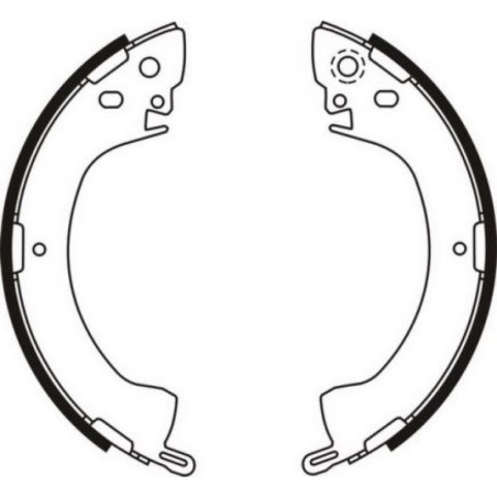 ABE C05001ABE Bremsbackensatz für