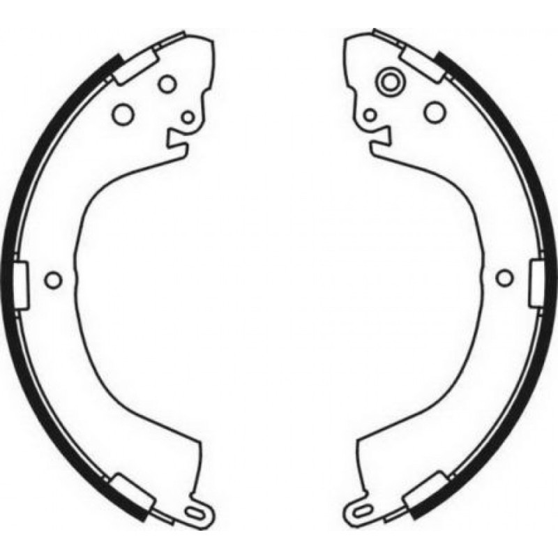 ABE C05058ABE Brake Shoe Set for