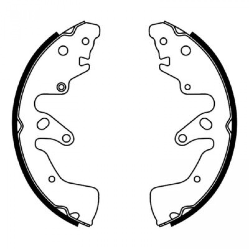 ABE C08026ABE Brake Shoe Set for