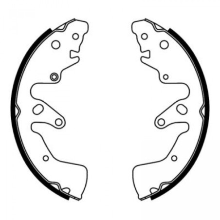 ABE C08026ABE Brake Shoe Set for