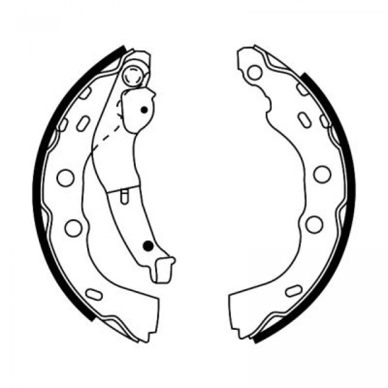 ABE C08027ABE Brake Shoe Set for