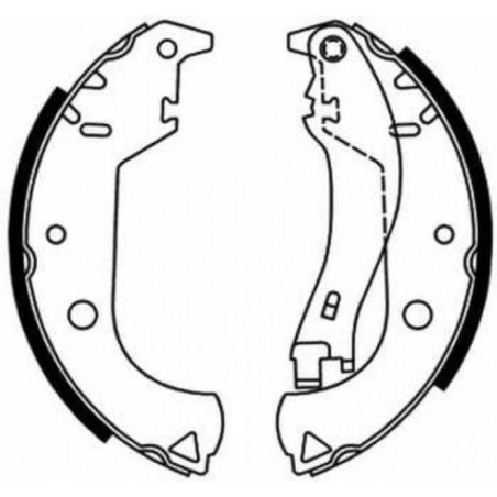 ABE C0F020ABE Brake Shoe Set for