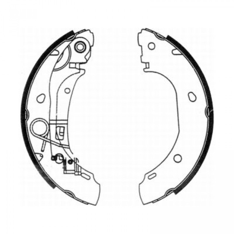 ABE C0F025ABE Brake Shoe Set for