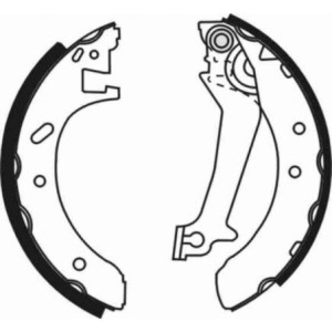 ABE C0G025ABE Brake Shoe Set for