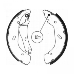 ABE C0G043ABE Sada brzdových čeľustí pre