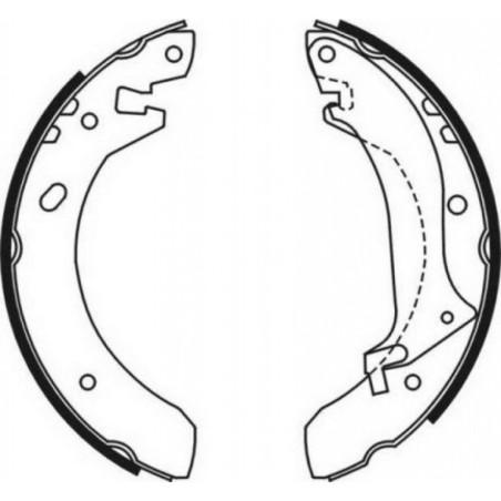 ABE C0I001ABE Brake Shoe Set for