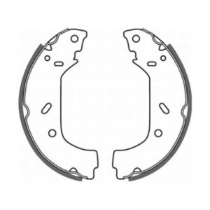 ABE C0P015ABE Brake Shoe Set for