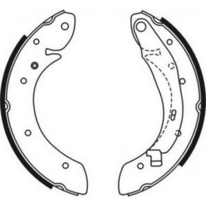 ABE C0R030ABE Brake Shoe Set for