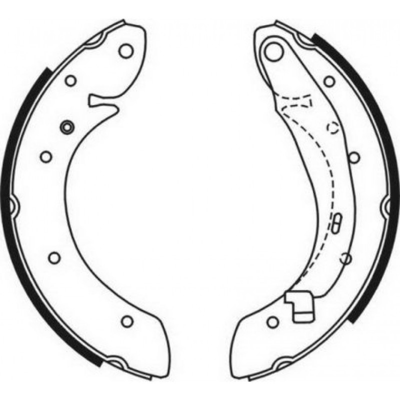 ABE C0R030ABE Brake Shoe Set for