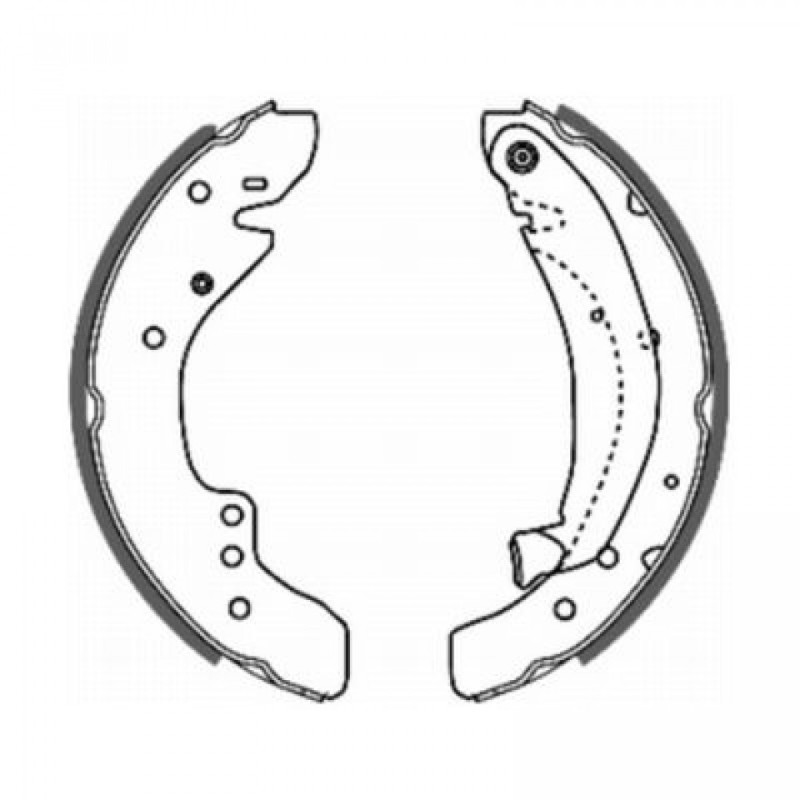 ABE C0C010ABE Brake Shoe Set for