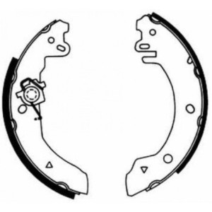 ABE C0G020ABE Sada brzdových čelistí pro