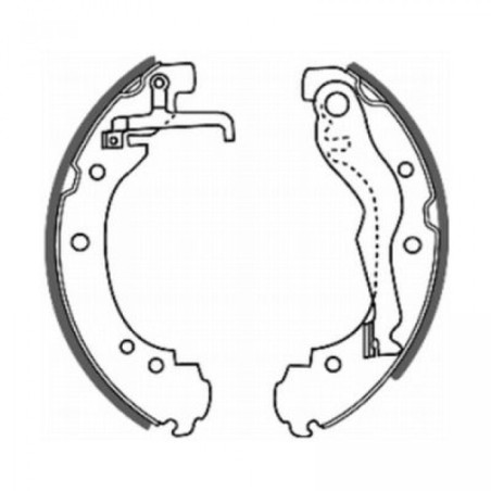 ABE C0W011ABE Brake Shoe Set for