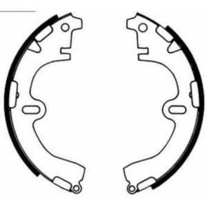 ABE C02001ABE Kit ganasce freno per
