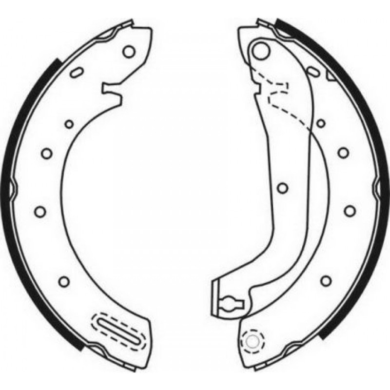 ABE C01046ABE Brake Shoe Set for