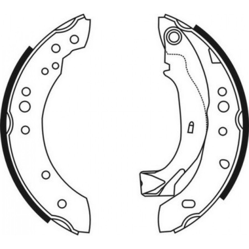 ABE C0C019ABE Brake Shoe Set for