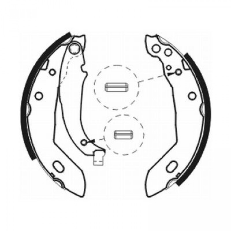 ABE C0P003ABE Brake Shoe Set for