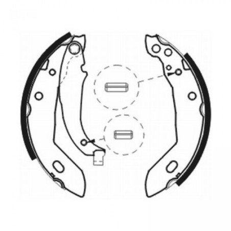 ABE C0P003ABE Brake Shoe Set for