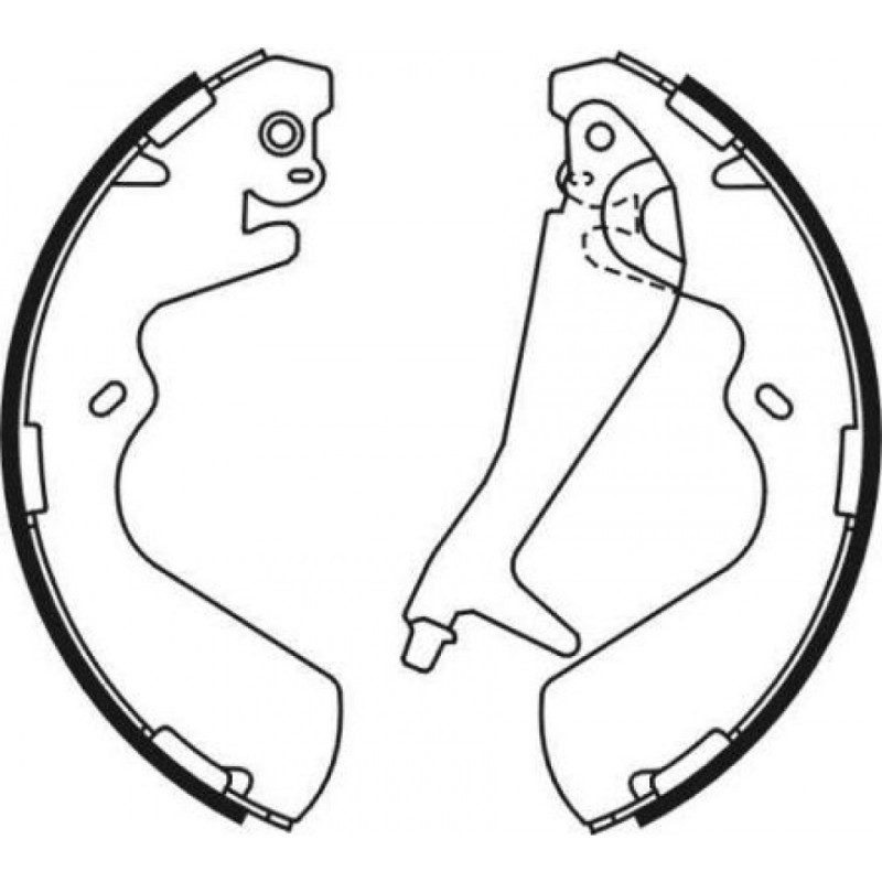 ABE C00511ABE Brake Shoe Set for