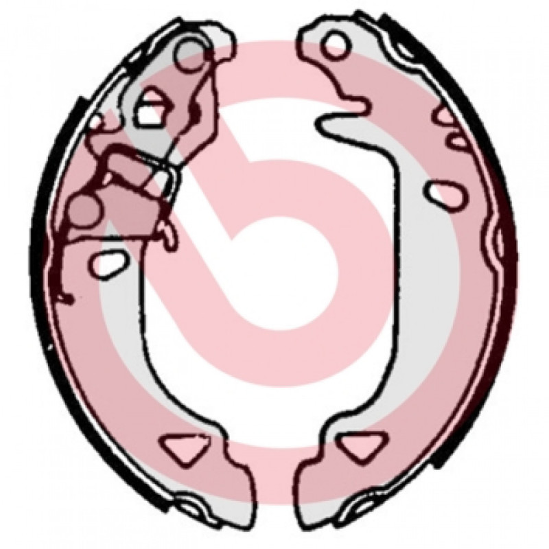 BREMBO S 23 547 Sada brzdových čeľustí zadné pre Fiat Bravo