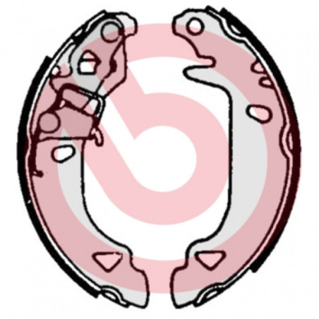 BREMBO S 23 547 Sada brzdových čeľustí zadné pre Fiat Bravo