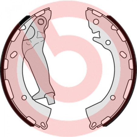 BREMBO S 30 525 Brake Shoe Set Rear for I20 Active Rio i10 Stonic Accent Elantra