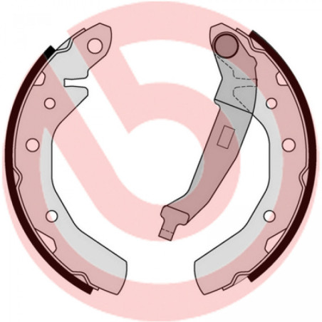 BREMBO S 10 517 Bremsbackensatz Hinten für Matiz Spark Savvy