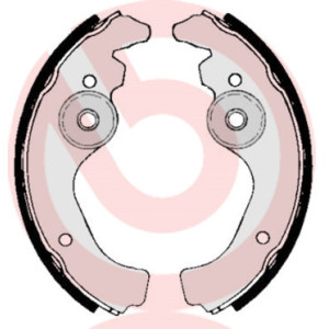 BREMBO S 23 502 Juego de zapatas de frenos trasero para Fiat 500