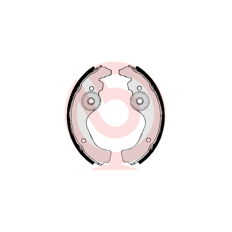 BREMBO S 23 502 Zestaw szczęk hamulcowych tył dla Fiat 500