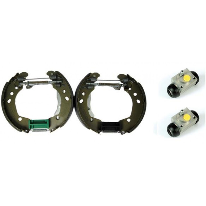BREMBO K 56 012 Juego de zapatas de frenos trasero para Clio Micra Note Tiida