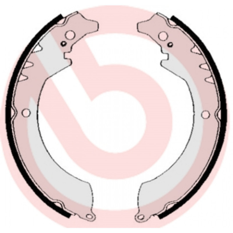 BREMBO S 16 501 Juego de zapatas de frenos trasero para Fourtrak Freeclimber Rocky Sportrak