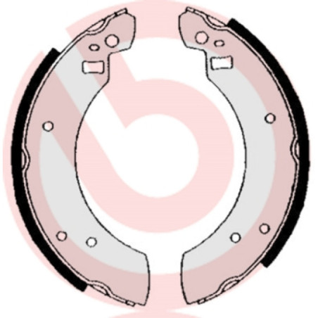 BREMBO S 24 502 Brake Shoe Set Rear for Ford Capri Escort